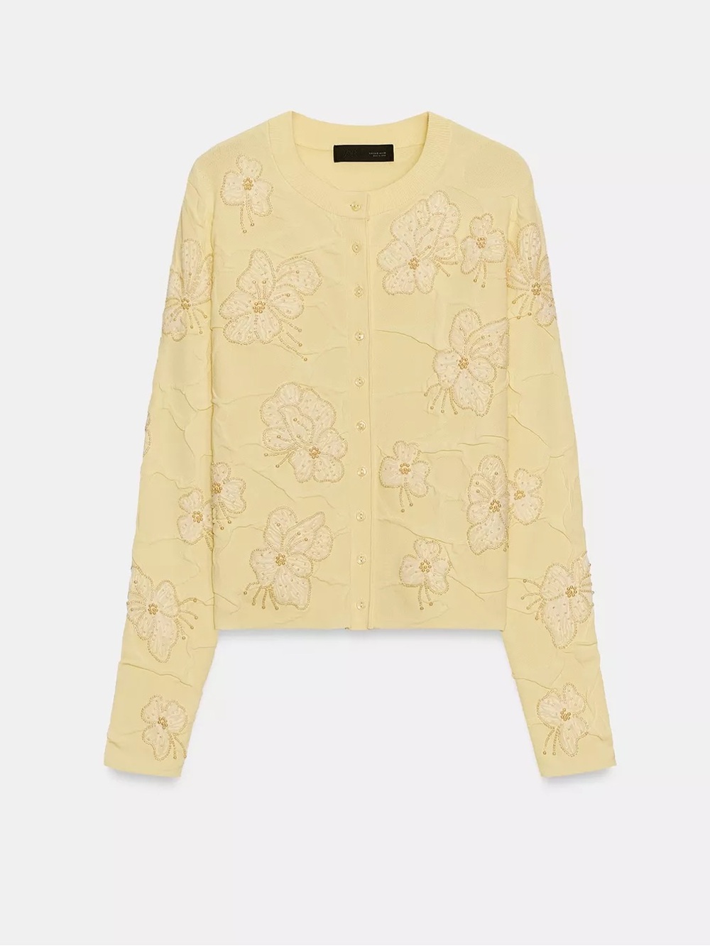 Zara Beaded Textured Knit Cardigan - Picture 7 of 9